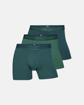 Bambus, Boxershorts, 3-pack, Grün -JBS