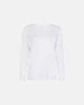Bambusviskose, Langärmelig T-Shirt, Weiß -JBS of Denmark Women