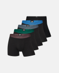 Bambusviskose, Boxers, 5-pak, Luxuriöse Geschenkbox, Schwarz -JBS