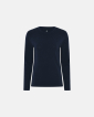 Bambus, Langärmeliges T-Shirt "slim-fit", Marine -JBS of Denmark Women