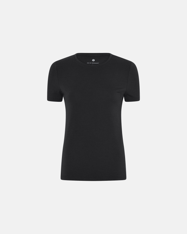 Bambus, T-Shirt o-neck "slim-fit", Schwarz -JBS of Denmark Women