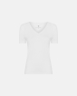 Bambus, T-Shirt v-neck "slim-fit", Weiss - JBS of Denmark Women