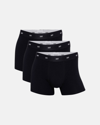 Bambus, Unterhose, 3-Pack, Schwarz -CR7