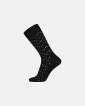 Bambusviskose, Socken, Schwarz mit Muster -Egtved