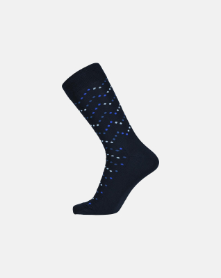 Bambusviskose, Socken, Marine mit Muster -Egtved