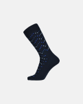 Bambusviskose, Socken, Marine mit Muster -Egtved