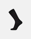 Bambusviskose, Socken, Schwarz mit Muster -Egtved