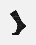 Bambusviskose, Socken, Schwarz mit Muster -Egtved