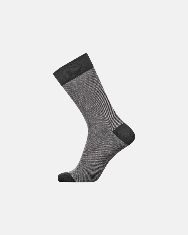 Socken, Bambusviskose, Graugestreift
