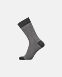 Socken, Bambusviskose, Graugestreift