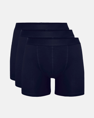 Tights 'Kalle' 3-pack, Extra Länge, Bambusviskose, Blau