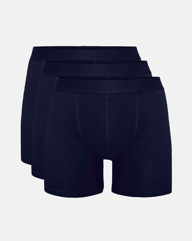 Tights 'Kalle' 3-pack, Extra Länge, Bambusviskose, Blau