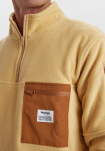 Recyceltes Polyester, Fleece, Beige -Resteröds