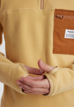 Recyceltes Polyester, Fleece, Beige -Resteröds