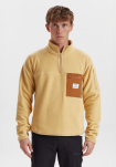 Recyceltes Polyester, Fleece, Beige -Resteröds