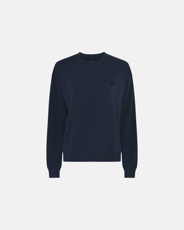 Bambus, Sweatshirt mit Logo, Marine -JBS of Denmark Women