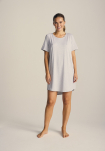 Bambusviskose, Big Shirt, Hellgrau melange -JBS of Denmark Women