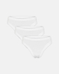 Bambus, Tai Slips, 3-Pack, Weiß -JBS of Denmark Women