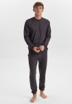 Bambusviskose, Sweatshirt m. logo, Dunkelgrau -JBS of Denmark Men
