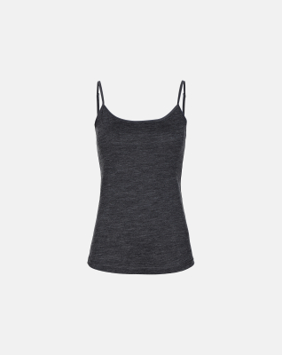 Bio-Wolle, Top schmale Träger, Grau -JBS of Denmark Women