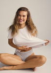 Bambusviskose, T-Shirt, Weiß -JBS of Denmark Women