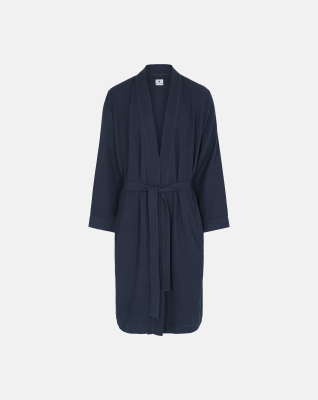 Bambusviskose, Bademantel "Waffle", Blau -JBS of Denmark Men