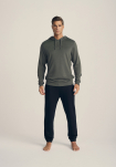 Bambusviskose, Hoodie m. logo, Grün -JBS of Denmark Men