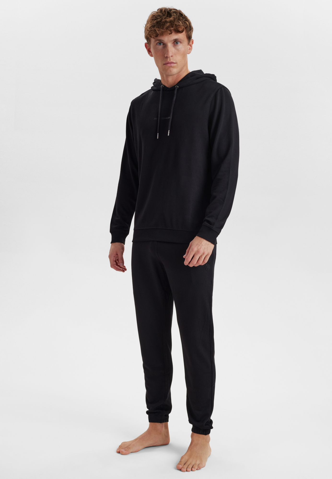 Bambusviskose, Hoodie m. logo, Schwarz -JBS of Denmark Men Bambusviskose, Hoodie m. logo, Schwarz -JBS of Denmark Men