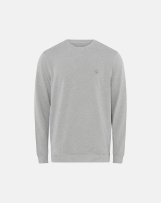 Bambusviskose, Sweatshirt m. logo, Hellgrau -JBS of Denmark Men
