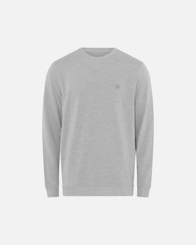 Bambusviskose, Sweatshirt m. logo, Hellgrau -JBS of Denmark Men