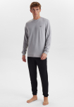 Bambusviskose, Sweatshirt m. logo, Hellgrau -JBS of Denmark Men