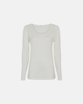 Bio-Wolle, Langarmshirt, Ivory -JBS of Denmark Women