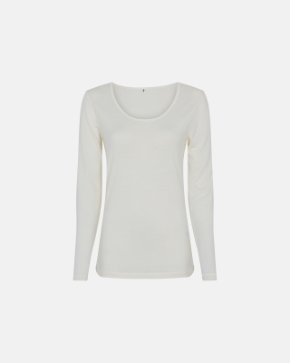 Bio-Wolle, Langarmshirt, Ivory