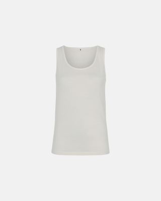 Bio-Wolle, Top breite Träger, Ivory