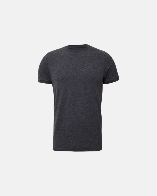 Bambusviskose, Pique T-Shirt, Dunkelgrau -JBS of Denmark Men
