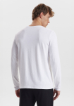 Bambusviskose, Langarm T-Shirt, Weiß -JBS of Denmark Men