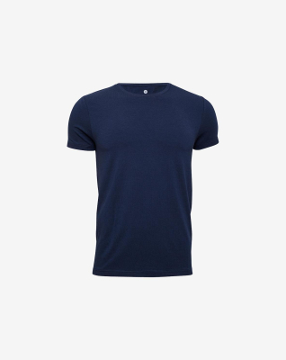 Bambusviskose, T-Shirt Rundhalsausschnitt, Blau -JBS of Denmark Men