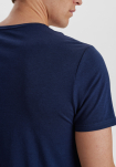 Bambusviskose, T-Shirt Rundhalsausschnitt, Blau -JBS of Denmark Men