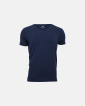 Bambusviskose, T-Shirt V-neck, Blau -JBS of Denmark Men