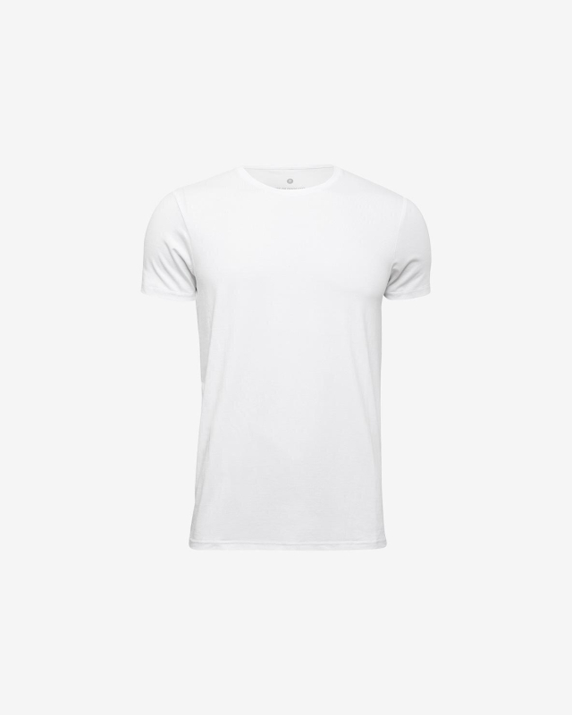 Bambusviskose, T-Shirt Rundhalsausschnitt, Weiß -JBS of Denmark Men