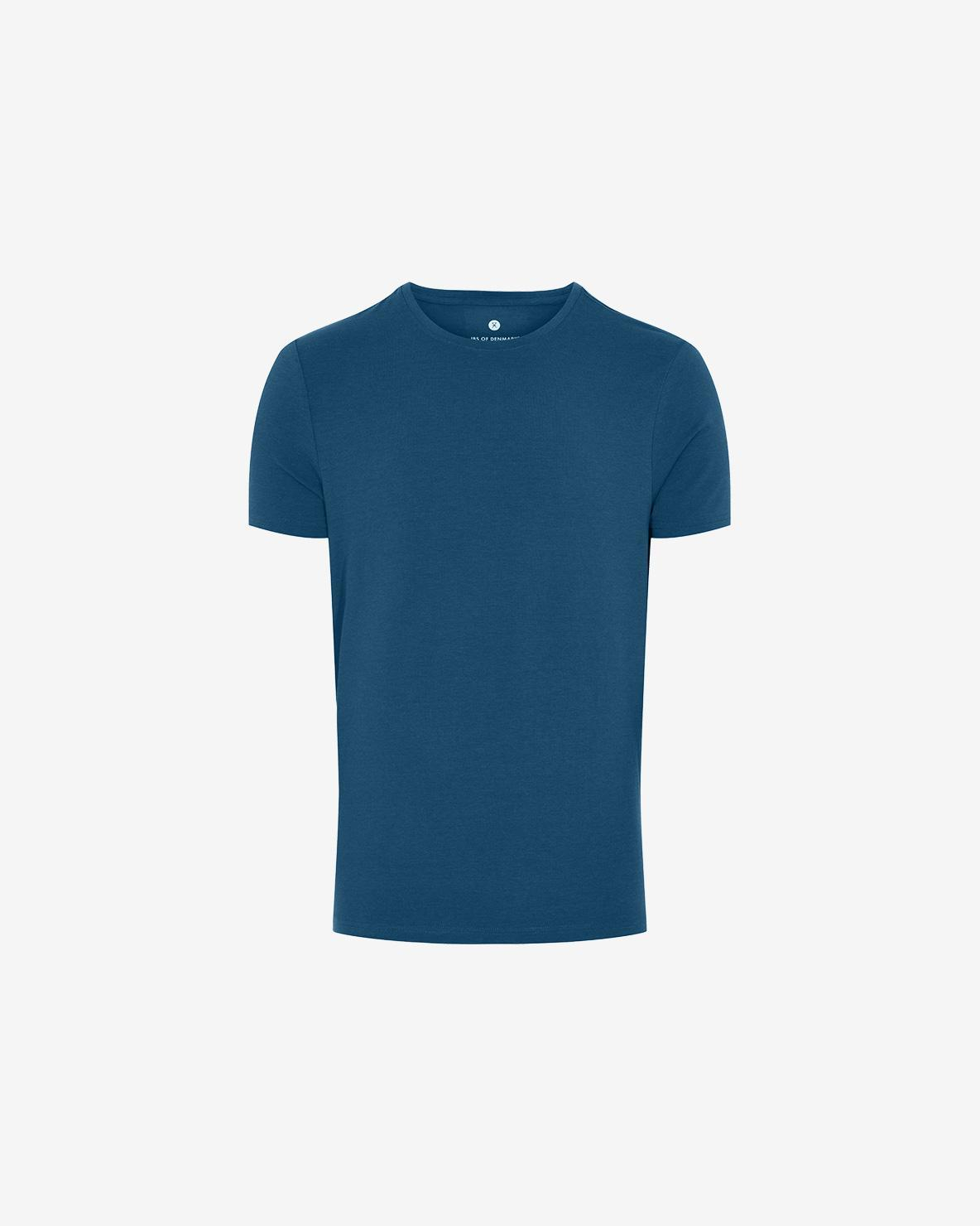 Bambusviskose, T-Shirt O-Ausschnitt, Blau -JBS of Denmark Men Bambusviskose, T-Shirt O-Ausschnitt, Blau -JBS of Denmark Men