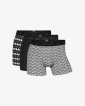 Bio-Baumwolle, Boxershorts, 3-Pack, mehrfarbig grau Druck -JBS