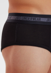 Bambusviskose, Slips Unterhosen, 3-Pack, schwarz -JBS