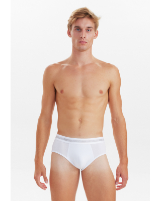 Bambusviskose, Slips Unterhosen, 3-Pack, Weiß -JBS