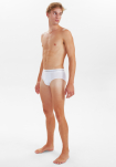 Bambusviskose, Slips Unterhosen, 3-Pack, Weiß -JBS