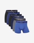 Bambus, Boxershorts, 6-Pack, Mehrfarbig Strick -JBS