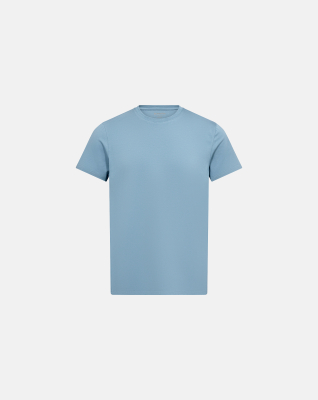 Bambus, T-Shirt mit Rundhalsausschnitt, Blau -Resteröds