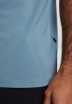 Bambus, T-Shirt mit Rundhalsausschnitt, Blau -Resteröds
