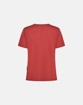 Bio-Wolle, T-shirts "light", Rote -Dovre Women