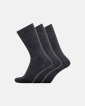 Bambus, Socken, 3-Pack, Dunkelgrau - Dovre